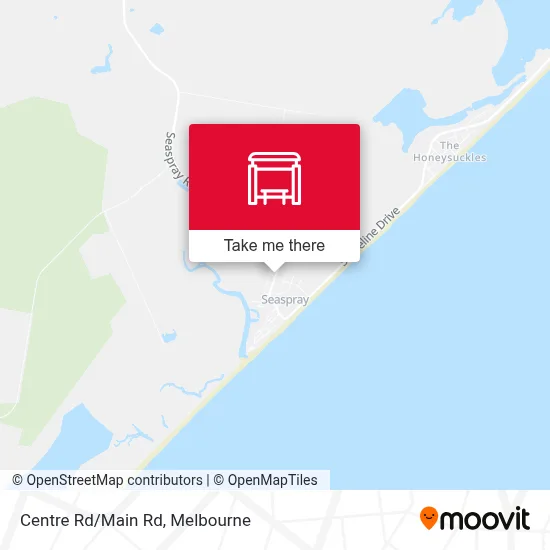 Mapa Centre Rd/Main Rd