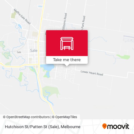 Hutchison St/Patten St (Sale) map