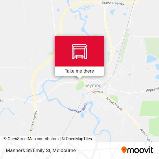 Manners St/Emily St map