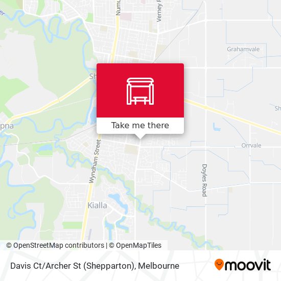 Davis Ct / Archer St (Shepparton) map