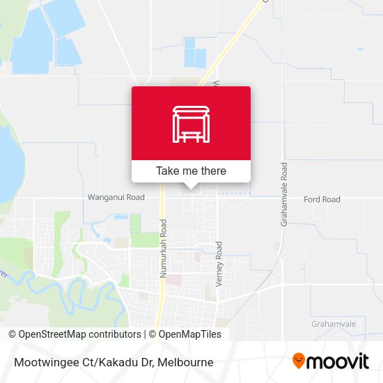 Mootwingee Ct/Kakadu Dr map
