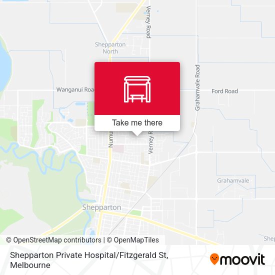 Shepparton Private Hospital / Fitzgerald St map
