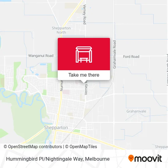 Mapa Hummingbird Pl/Nightingale Way