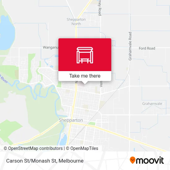 Mapa Carson St/Monash St