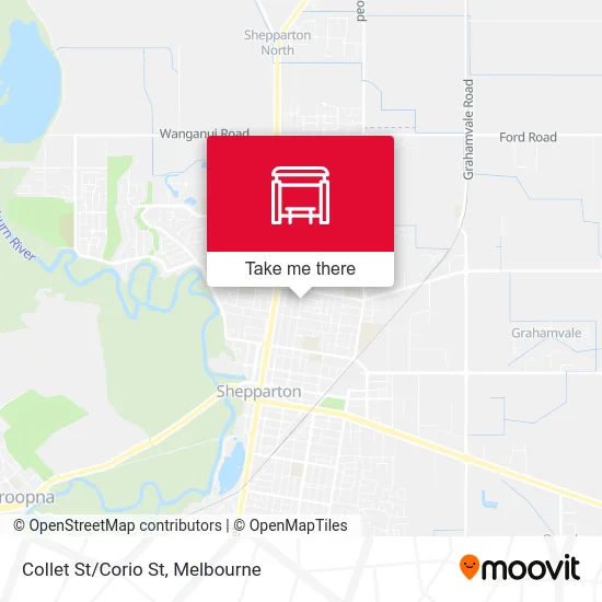 Mapa Collet St/Corio St