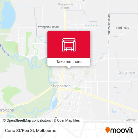 Mapa Corio St/Rea St