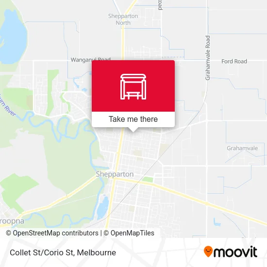Collet St/Corio St map
