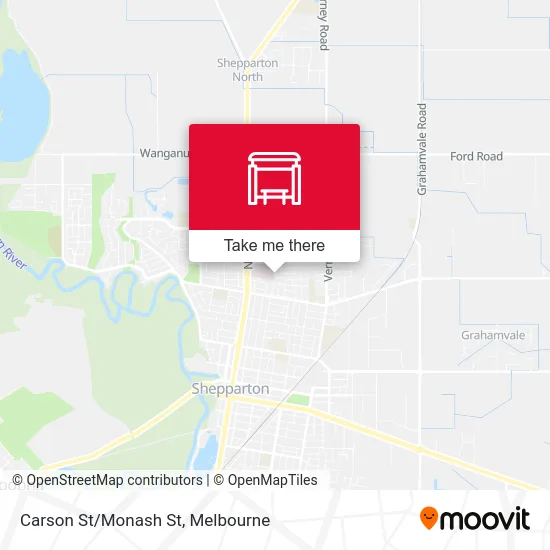 Mapa Carson St/Monash St