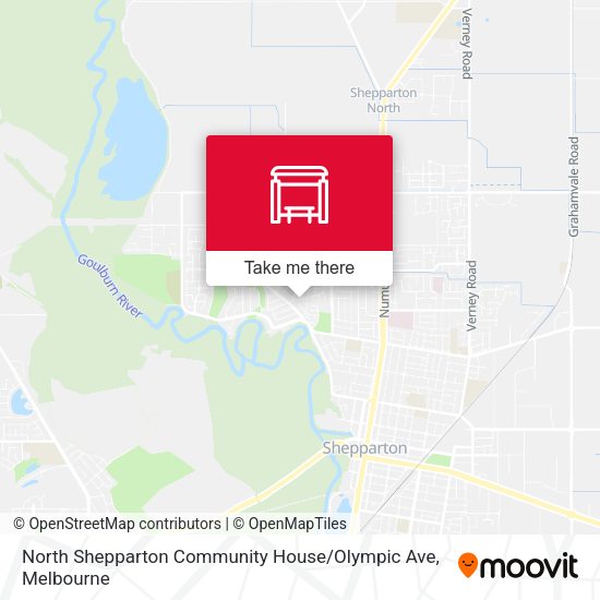North Shepparton Community House / Olympic Ave map