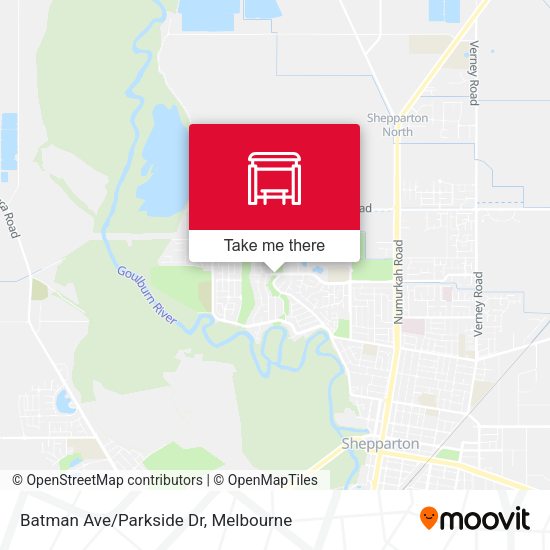 Batman Ave/Parkside Dr map