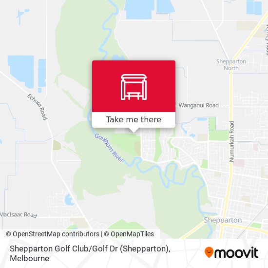 Shepparton Golf Club / Golf Dr map