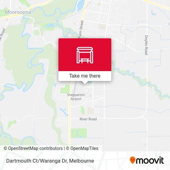 Dartmouth Ct/Waranga Dr map