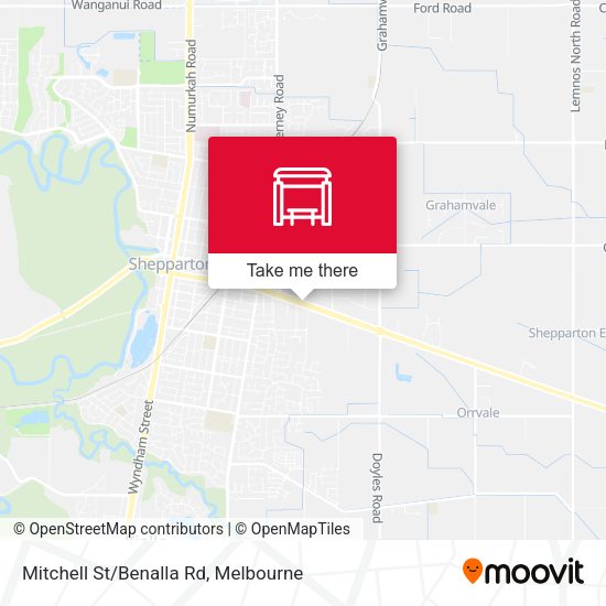 Mitchell St/Benalla Rd map
