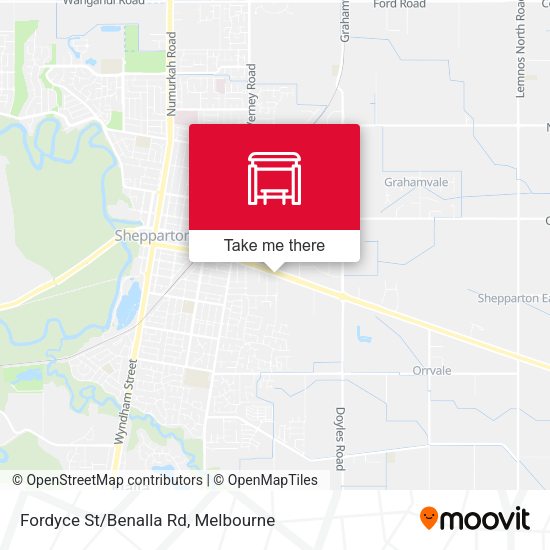 Fordyce St/Benalla Rd map