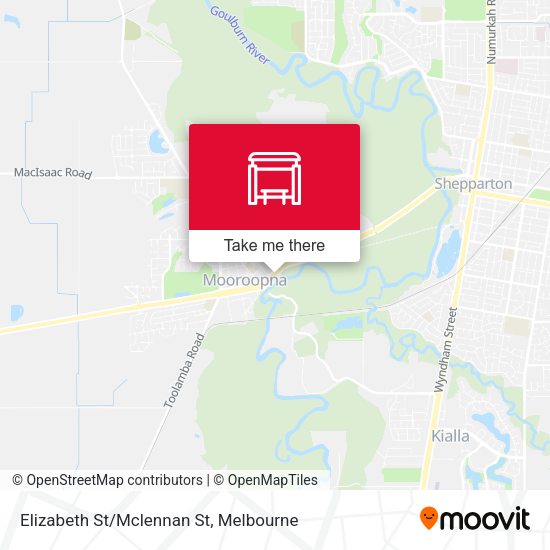 Elizabeth St/Mclennan St map