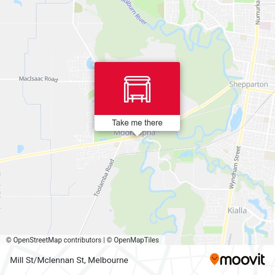 Mill St/Mclennan St map