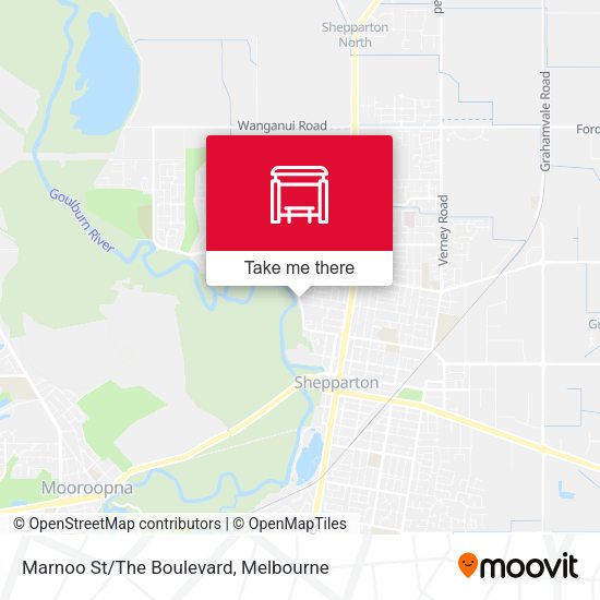 Marnoo St/The Boulevard map