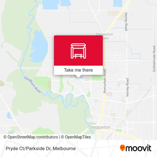 Pryde Ct/Parkside Dr map