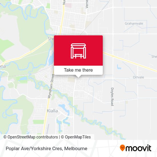 Poplar Ave/Yorkshire Cres map