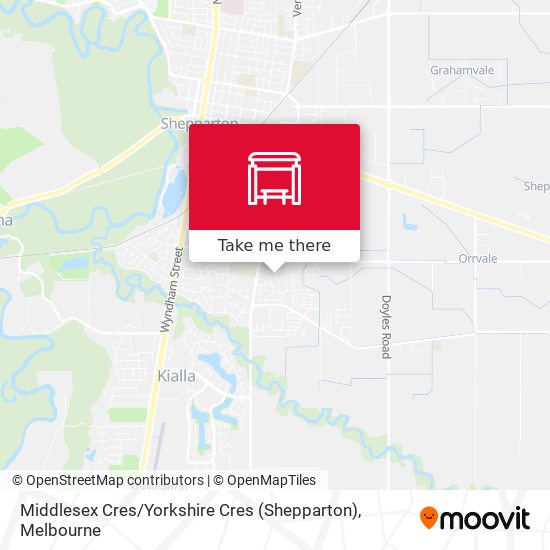 Middlesex Cres / Yorkshire Cres (Shepparton) map