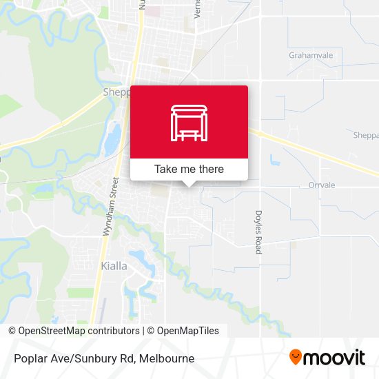 Poplar Ave/Sunbury Rd map