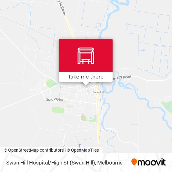 Swan Hill Hospital / High St map