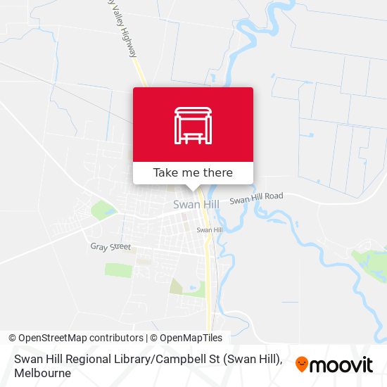 Swan Hill Regional Library / Campbell St map