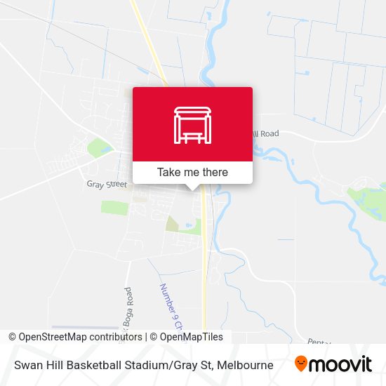 Swan Hill Basketball Stadium / Gray St map