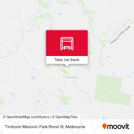 Timboon Masonic Park/Bond St map