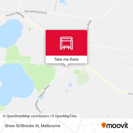 Shaw St/Brooke St map