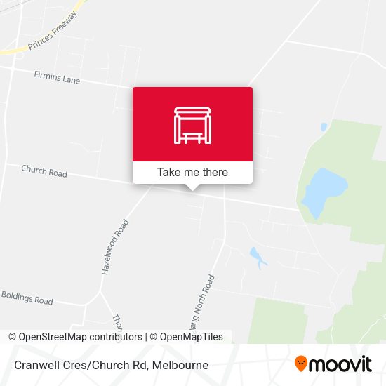 Cranwell Cres/Church Rd map