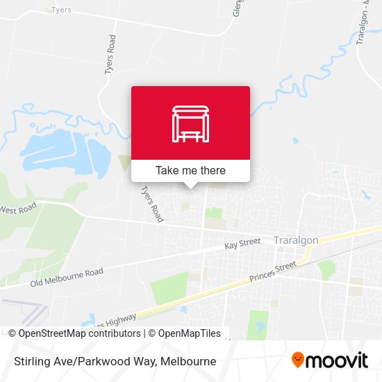 Stirling Ave/Parkwood Way map