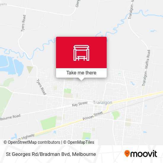 St Georges Rd/Bradman Bvd map