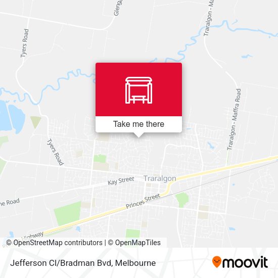 Jefferson Cl/Bradman Bvd map