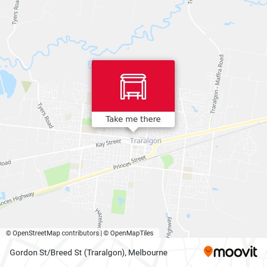 Gordon St/Breed St (Traralgon) map