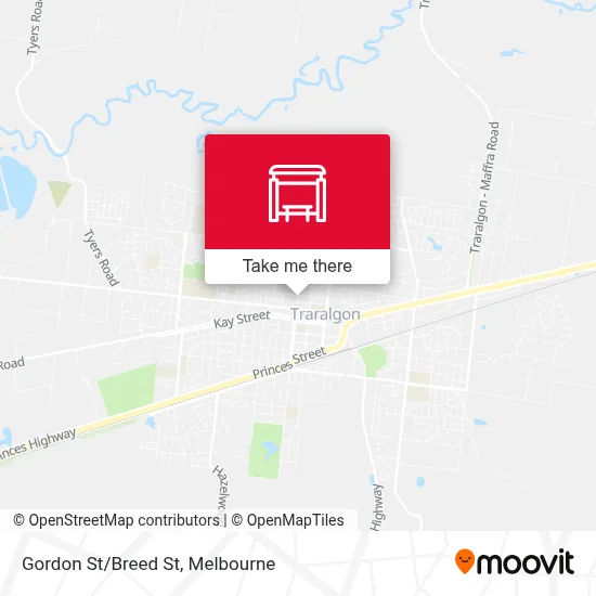 Mapa Gordon St/Breed St