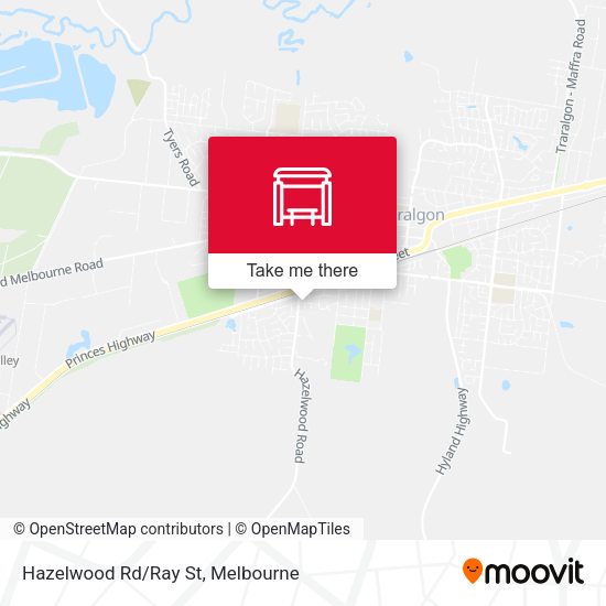 Hazelwood Rd/Ray St map