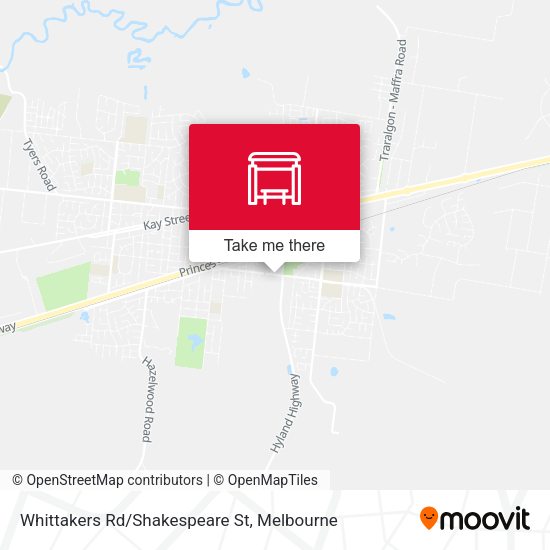 Whittakers Rd/Shakespeare St map