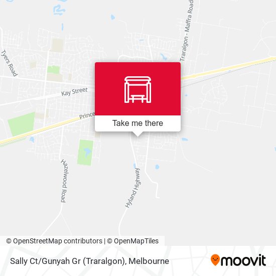 Sally Ct/Gunyah Gr (Traralgon) map