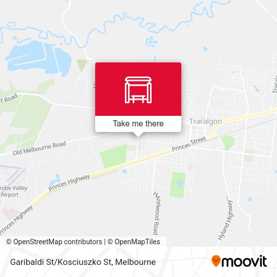 Garibaldi St/Kosciuszko St map