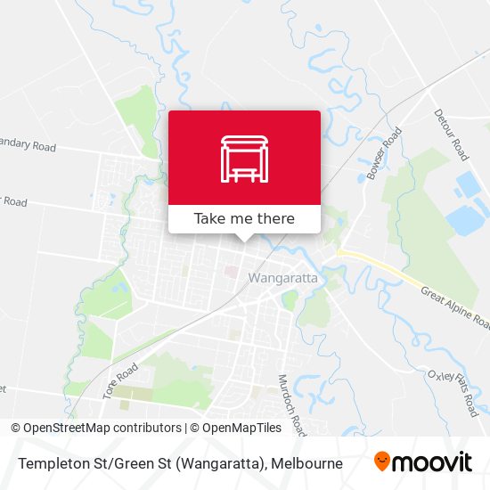 Templeton St / Green St (Wangaratta) map