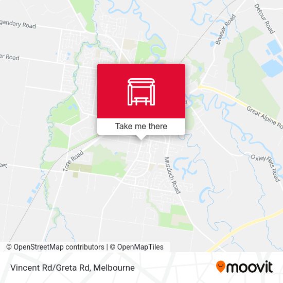 Vincent Rd/Greta Rd map