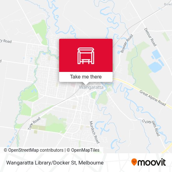 Wangaratta Library/Docker St map