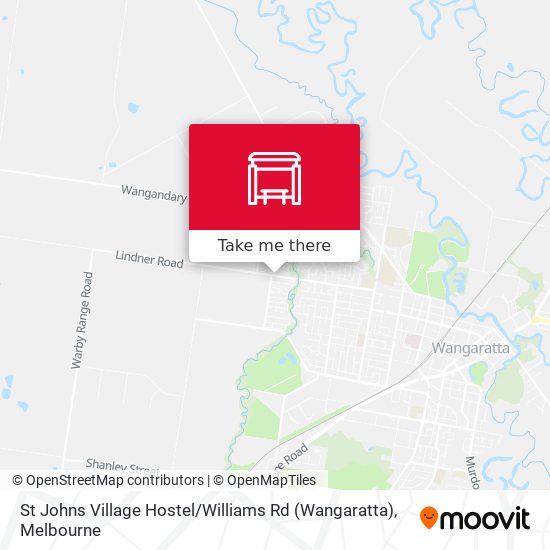 Mapa St Johns Village Hostel / Williams Rd (Wangaratta)