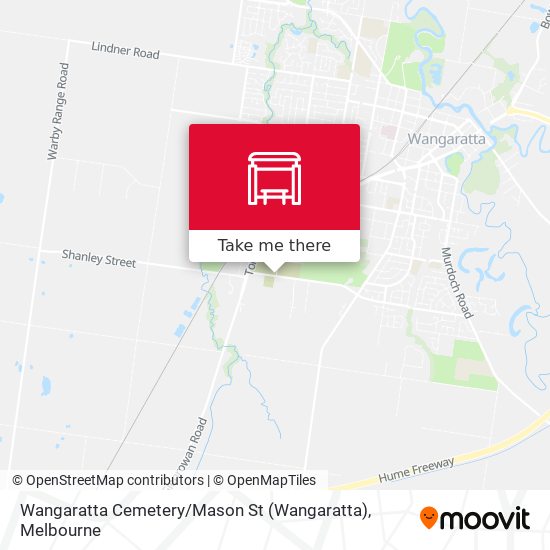 Wangaratta Cemetery / Mason St map