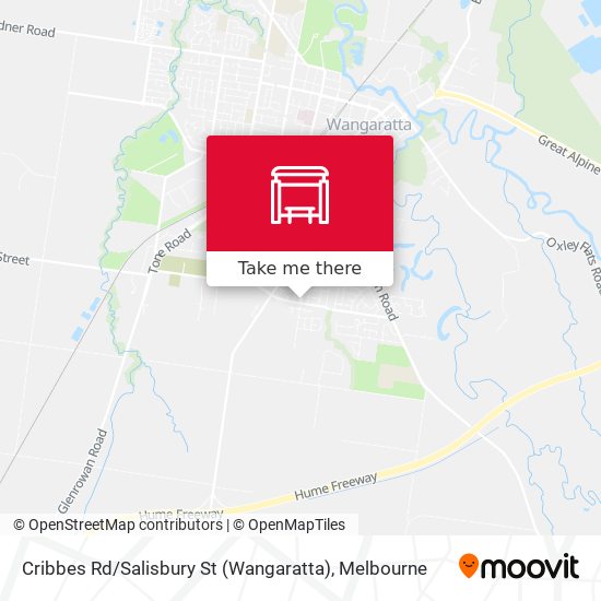 Cribbes Rd / Salisbury St (Wangaratta) map