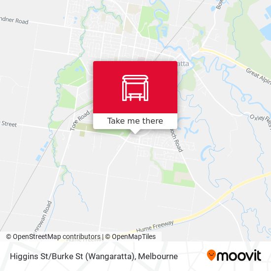 Higgins St / Burke St (Wangaratta) map