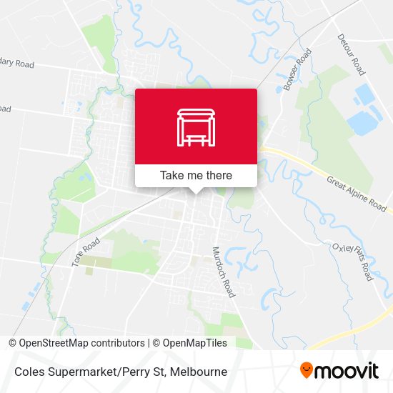 Coles Supermarket/Perry St map