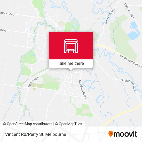 Vincent Rd/Perry St map