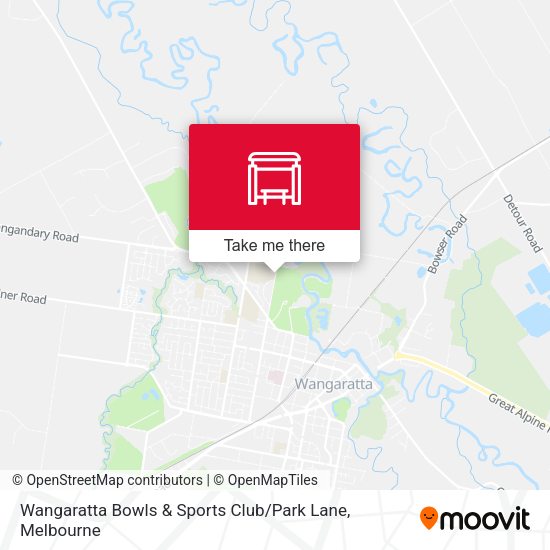 Wangaratta Bowls & Sports Club / Park Lane map